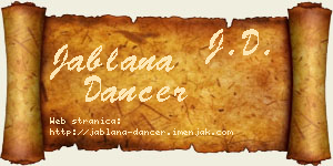 Jablana Dancer vizit kartica